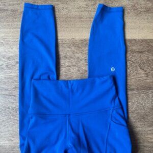 lululemon Wunder Train High-Rise Tight with Pockets 25" in Galactic Cobalt